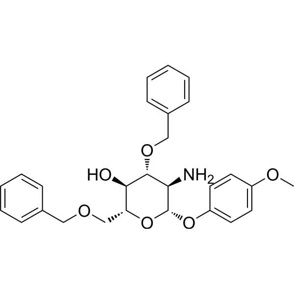 4-Methoxyphenyl 2-amino-3,6-di-O-benzyl-2-deoxy-β-D-glucopyranoside 1272755-07-3